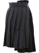 Sacai Deconstructed Pleated Skirt - Black