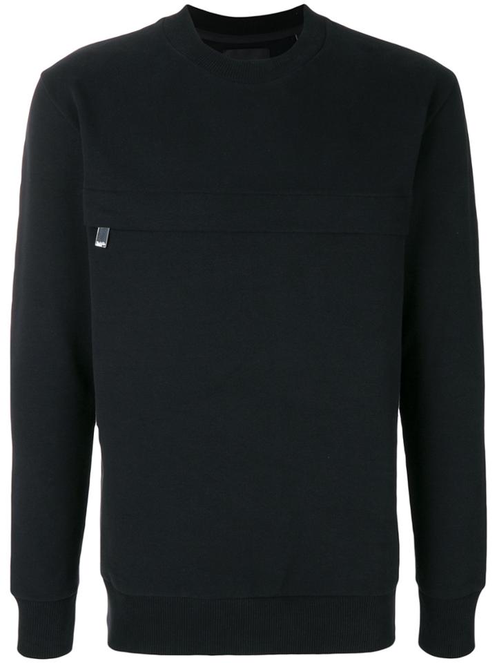 Blood Brother Chest Zip Sweatshirt - Black
