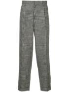 Kolor Houndstooth Straight Trousers - Blue