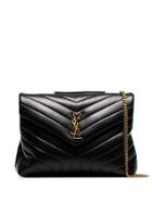 Saint Laurent Medium Loulou Quilted Shoulder Bag - Black