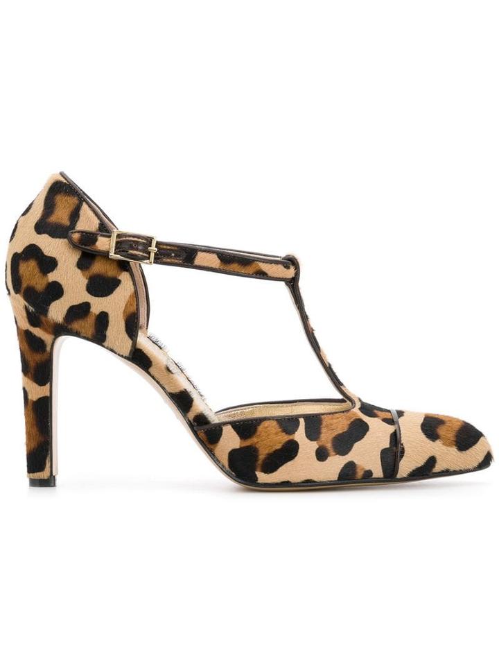 Antonio Barbato Leopard Print Pumps - Neutrals