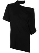 Monse Choker Asymmetric T-shirt - Black