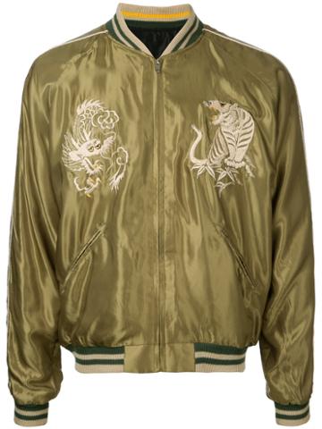 Tailor Toyo - Acetate Suka Bomber Jacket - Men - Acetate - M, Green, Acetate