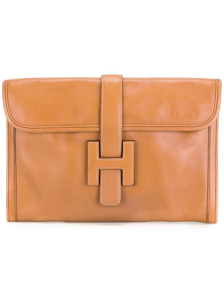 Hermès Vintage Clutch Bag, Adult Unisex, Brown