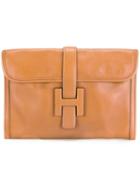 Hermès Vintage Clutch Bag, Adult Unisex, Brown