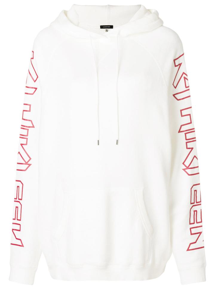 R13 Loose Fit Hoodie - White