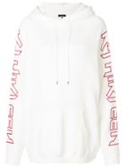 R13 Loose Fit Hoodie - White