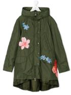 Moncler Kids - Teen Floral Printed Parka - Kids - Polyamide - 14 Yrs, Green