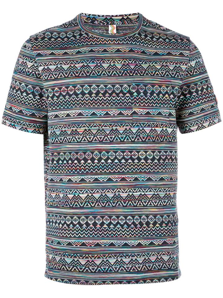 Missoni Patch Pocket T-shirt, Men's, Size: Large, Cotton