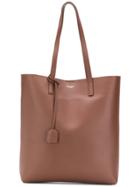 Saint Laurent Logo Shopping Tote - Brown