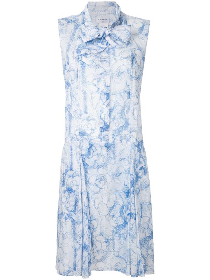 Chanel Vintage Sleeveless Dress - White