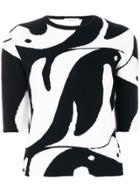 Thom Browne Penguin Intarsia Jumper - Black