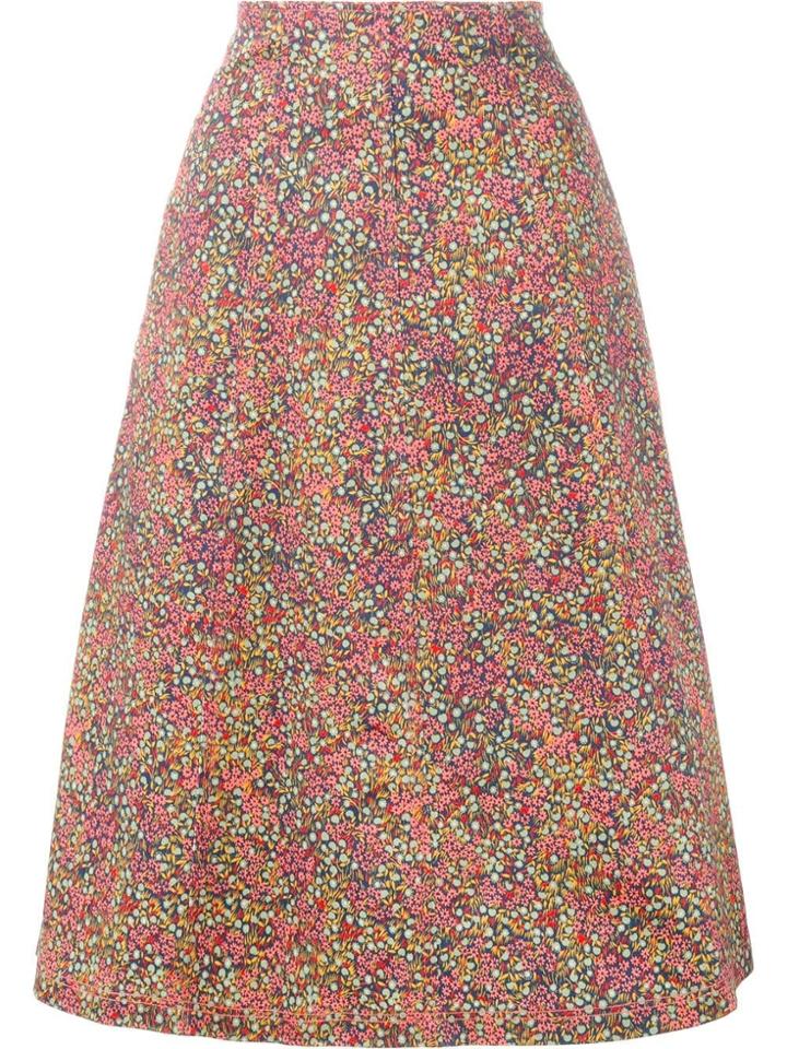 Philosophy Di Lorenzo Serafini Floral Print A-line Skirt - Multicolour
