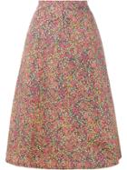 Philosophy Di Lorenzo Serafini Floral Print A-line Skirt - Multicolour