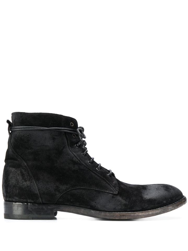 Tagliatore Lace-up Ankle Boots - Black