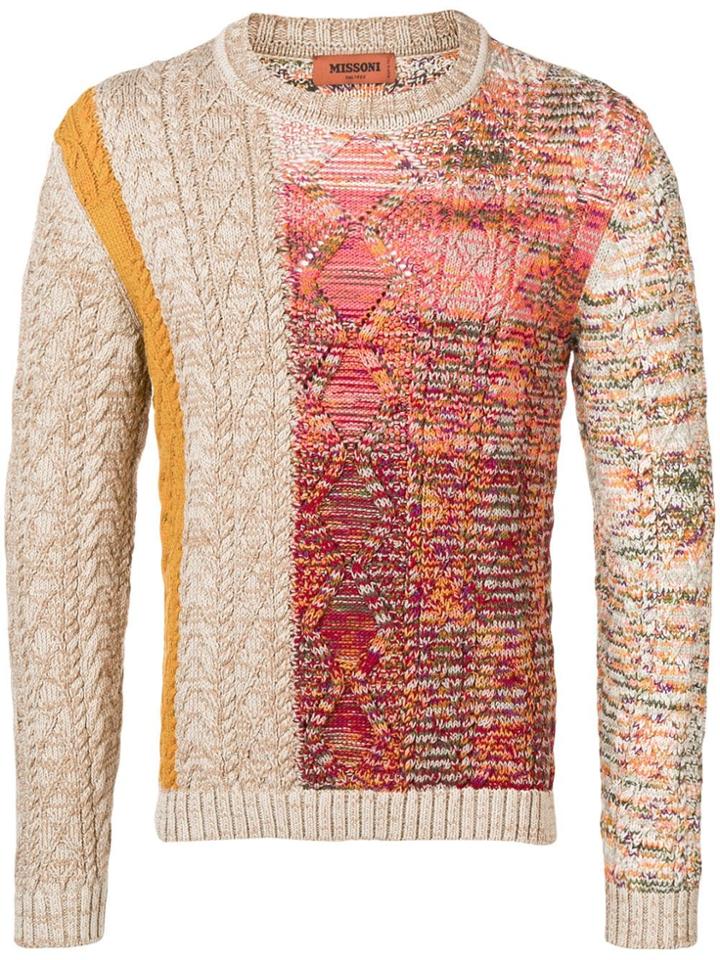 Missoni Textured Knit Jumper - Neutrals