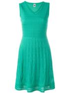M Missoni Knitted Mini Dress, Women's, Size: 42, Green, Cotton/viscose/polyester
