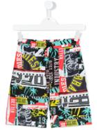 Diesel Kids - Multi-print Swim Shorts - Kids - Polyester - 6 Yrs, Boy's