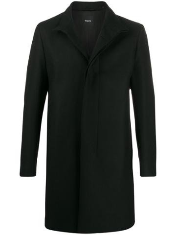 Theory Belvil Single Breasted Coat - Black