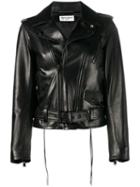 Saint Laurent L17 Motorcycle Jacket, Women's, Size: 34, Black, Lamb Skin/polyester/cupro/cotton