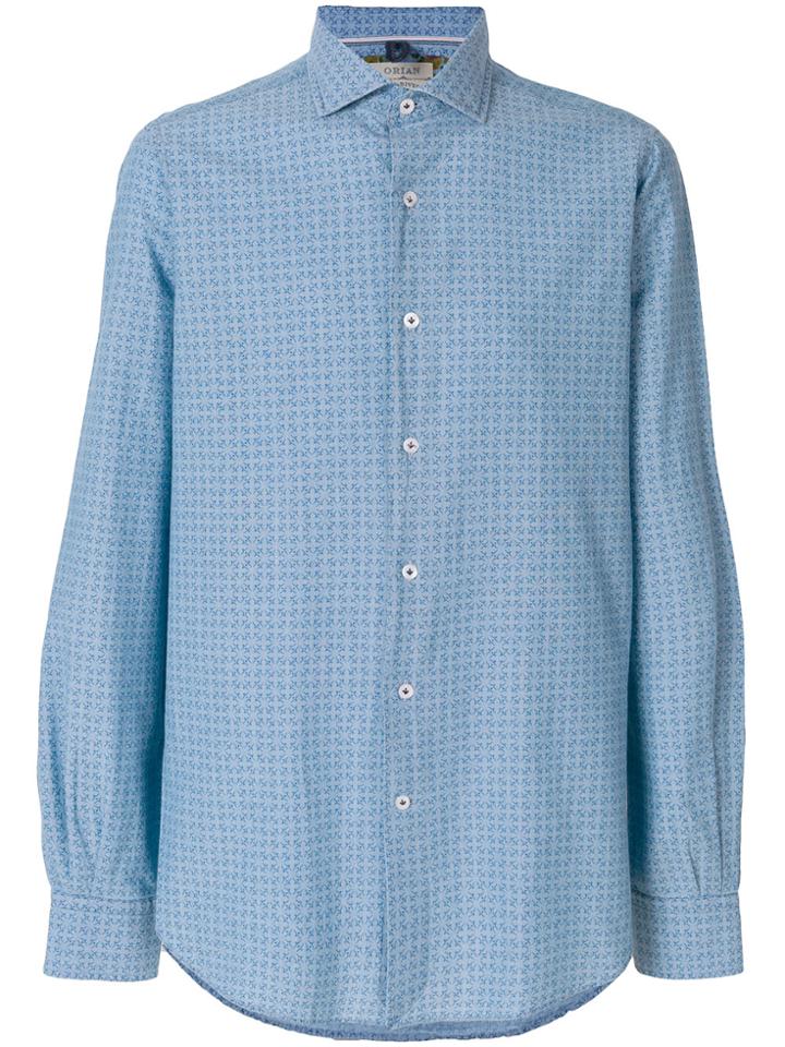 Orian Long-sleeve Fitted Shirt - Blue