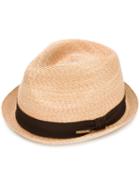 Dsquared2 Fedora Hat, Men's, Size: Large, Nude/neutrals, Straw