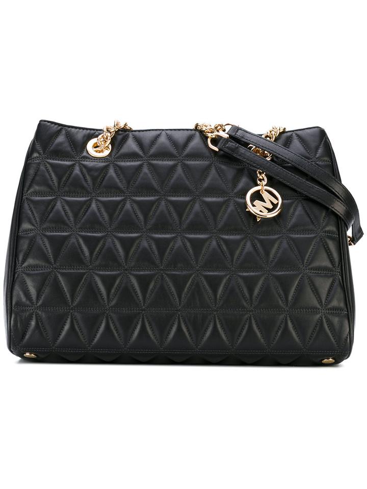 Quilted Shoulder Bag - Women - Leather - One Size, Black, Leather, Michael Michael Kors