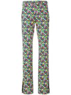 Msgm Floral Print Trousers - Multicolour