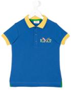 Fendi Kids - Bag Bugs Polo Shirt - Kids - Cotton - 12 Yrs, Blue