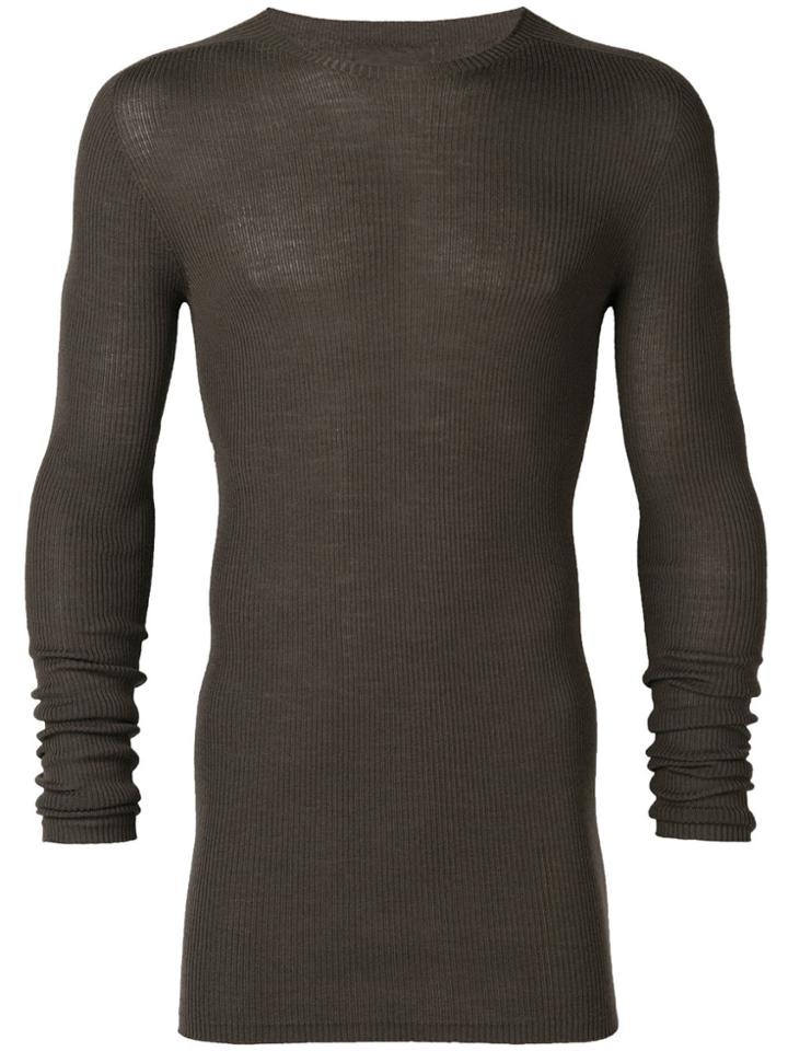 Rick Owens Classic Fitted Sweater - Green