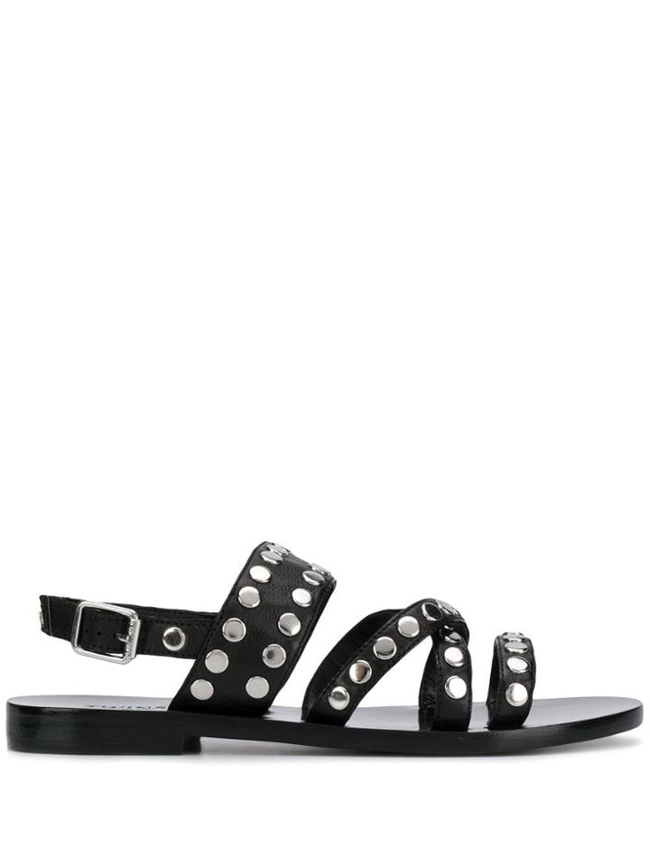 Twin-set Stud Sandals - Black