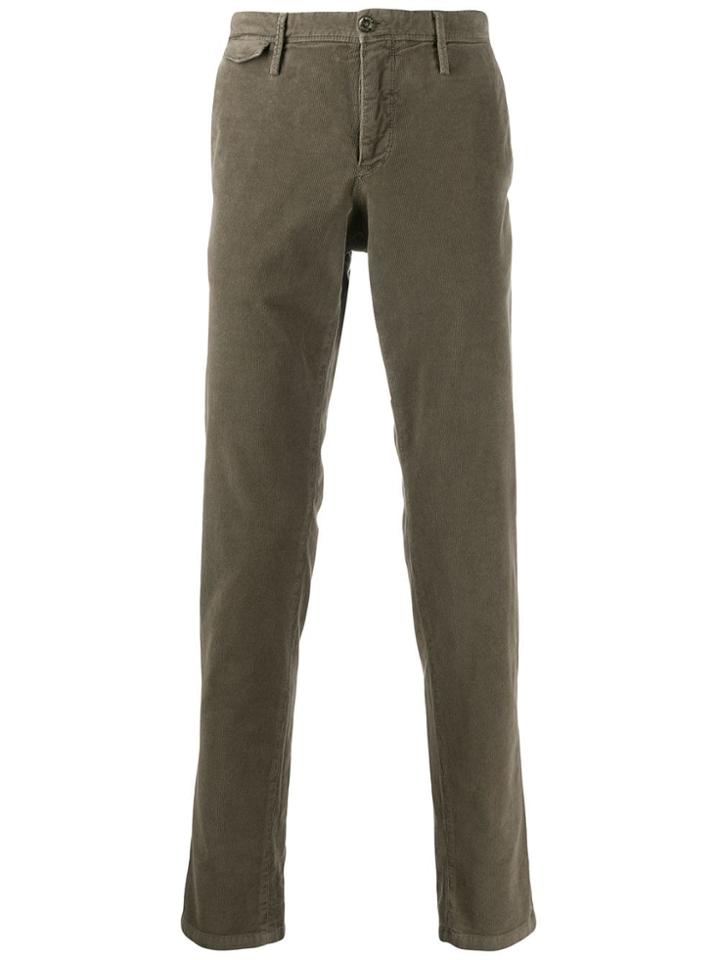 Pt01 Slim Fit Corduroy Chinos - Brown