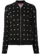 Mcq Alexander Mcqueen Swallow Zip Cardigan, Women's, Size: Small, Black, Polyamide/spandex/elastane