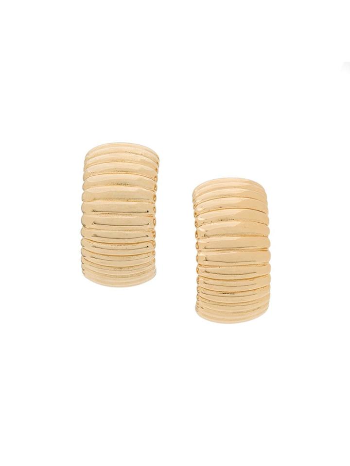 Christian Dior Vintage 1980's Statement Clip-on Earrings - Gold