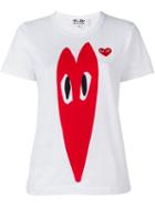 Comme Des Garçons Play Stretch Logo Print T-shirt