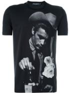 Dolce & Gabbana James Dean Print T-shirt, Men's, Size: 54, Black, Cotton/silk/nylon/polyester