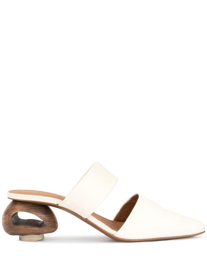Neous Euanthe Mules - White