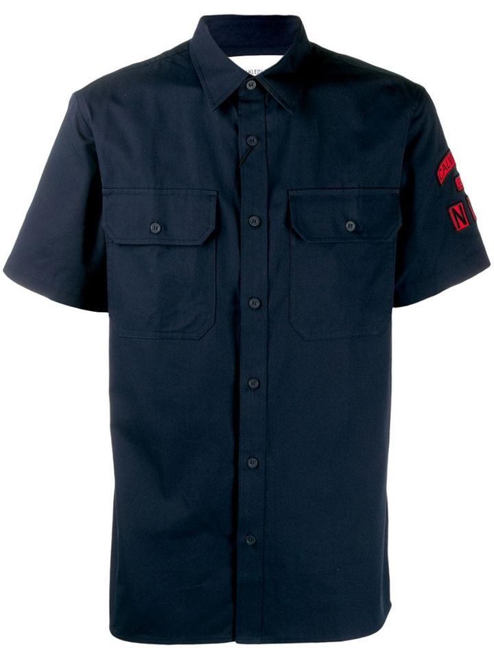 Calvin Klein Jeans Embroidered Patch Shirt - Blue