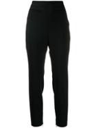Alexander Mcqueen High-rise Slim-fit Trousers - Black
