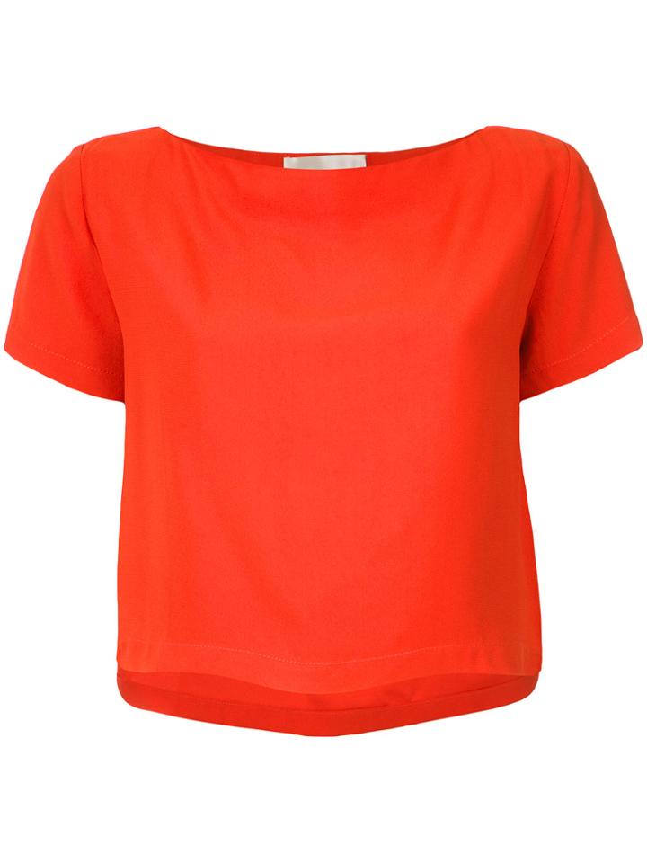 Lilly Sarti Cropped Loose Fit T-shirt - Red