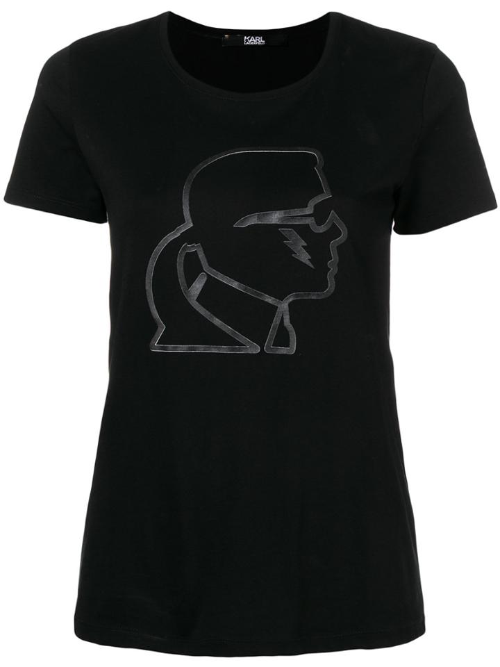 Karl Lagerfeld Ikonik Lightning Bolt T-shirt - Black