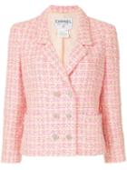 Chanel Pre-owned Long Sleeve Tweed Jacket - Pink