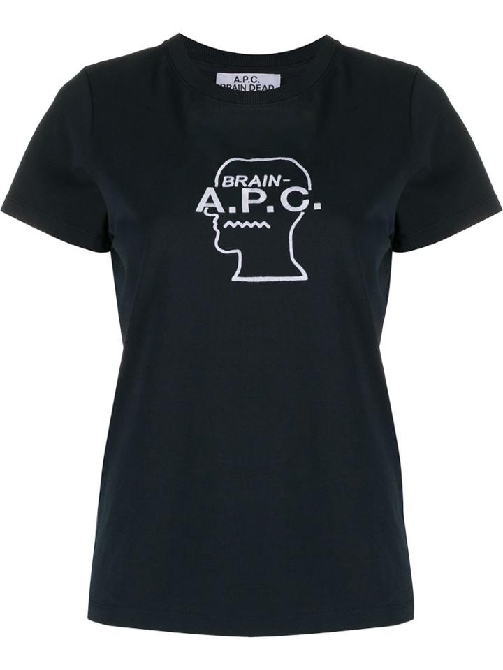 A.p.c. A.p.c X Brain Dead T-shirt - Blue