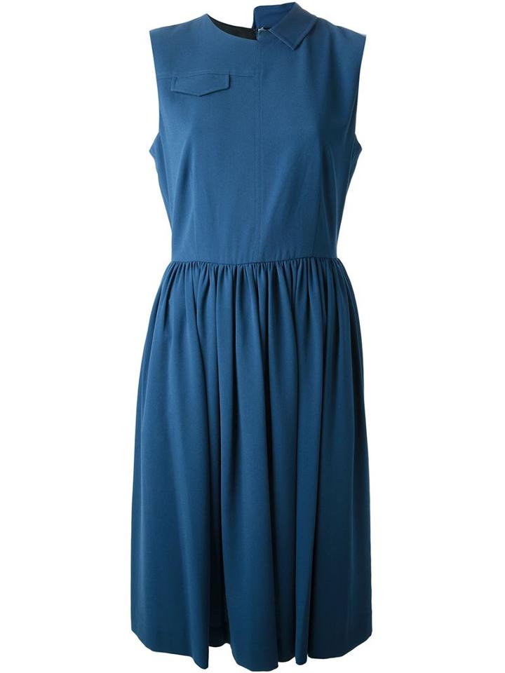 Marc By Marc Jacobs 'yumi' Crepe Dress, Women's, Size: 4, Blue, Polyester/triacetate