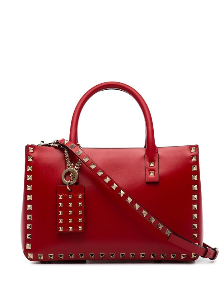 Valentino Red Garavani Rockstud Leather Tote Bag
