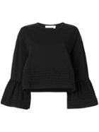 See By Chloé Flared Wave Sweatshirt - Black