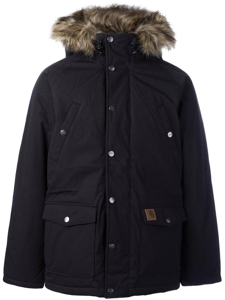 Carhartt 'trapper' Parka, Men's, Size: Small, Black, Cotton/acrylic/modacrylic/polyester