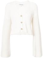 Elizabeth And James Ribbed Wide Sleeve Sweater - White