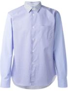 Comme Des Garçons Shirt Boy Striped Shirt, Size: M, Blue, Cotton