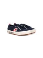 Mc2 Saint Barth Kids Lace Up Sneakers - Blue